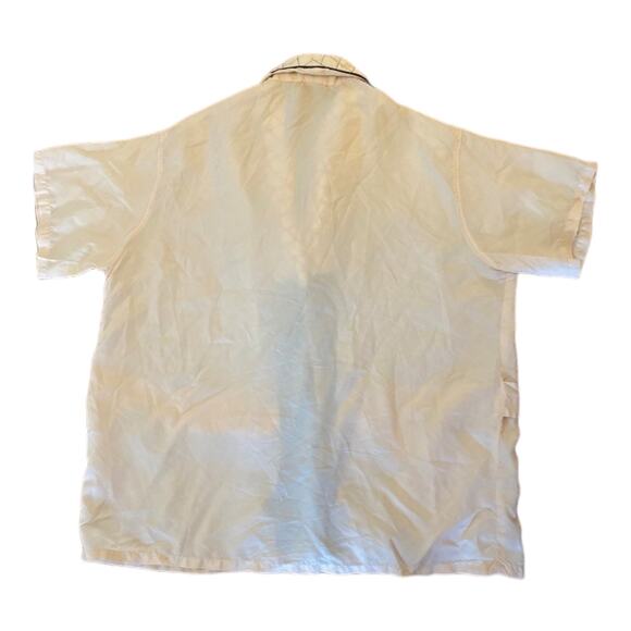 1950s Paultex New York Short Sleeve Quilted Smoking Jacket Size 36 small - Picture 7 of 13